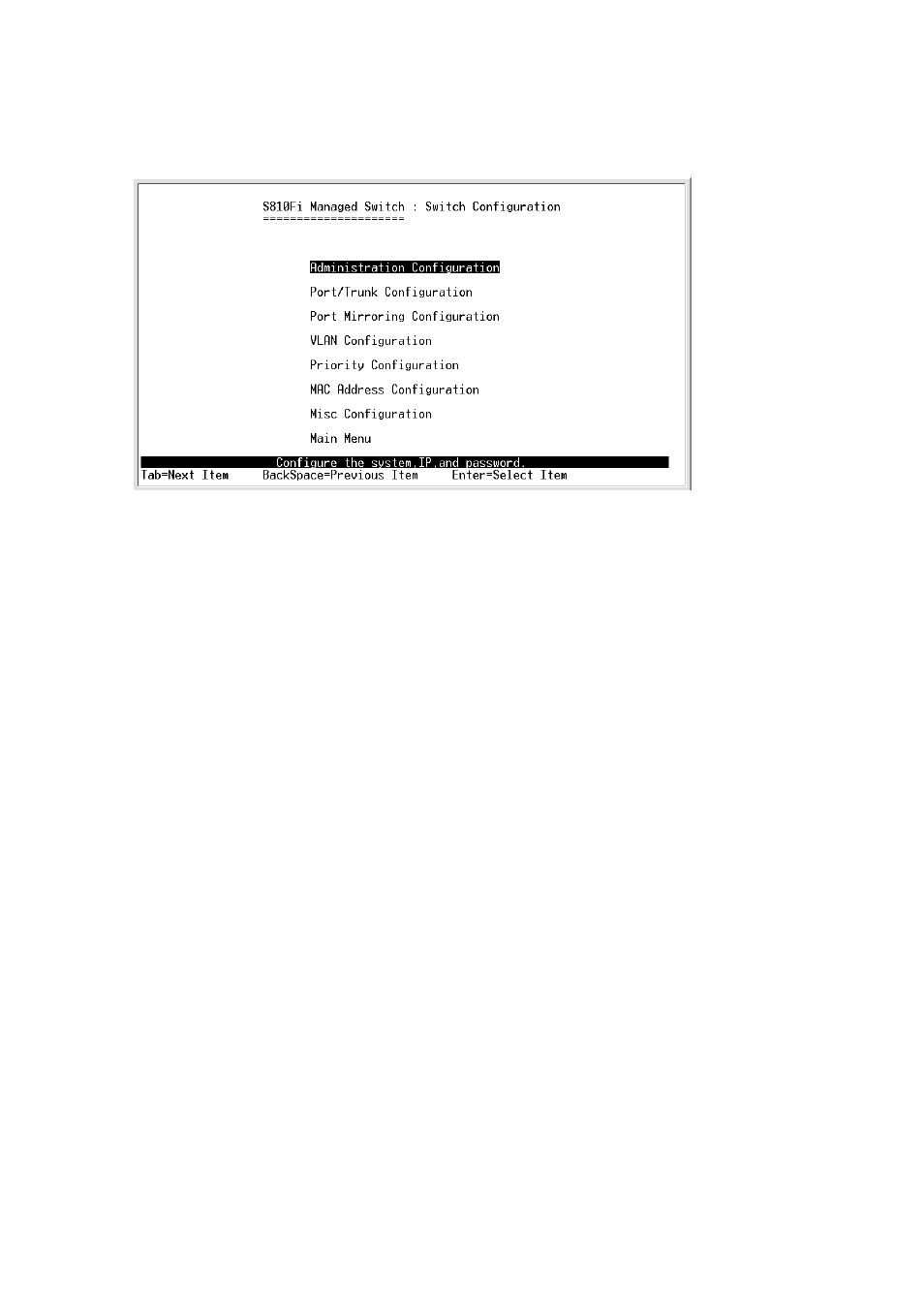 3. switch static configuration | TRENDnet TE100 S810Fi User Manual | Page 21 / 84