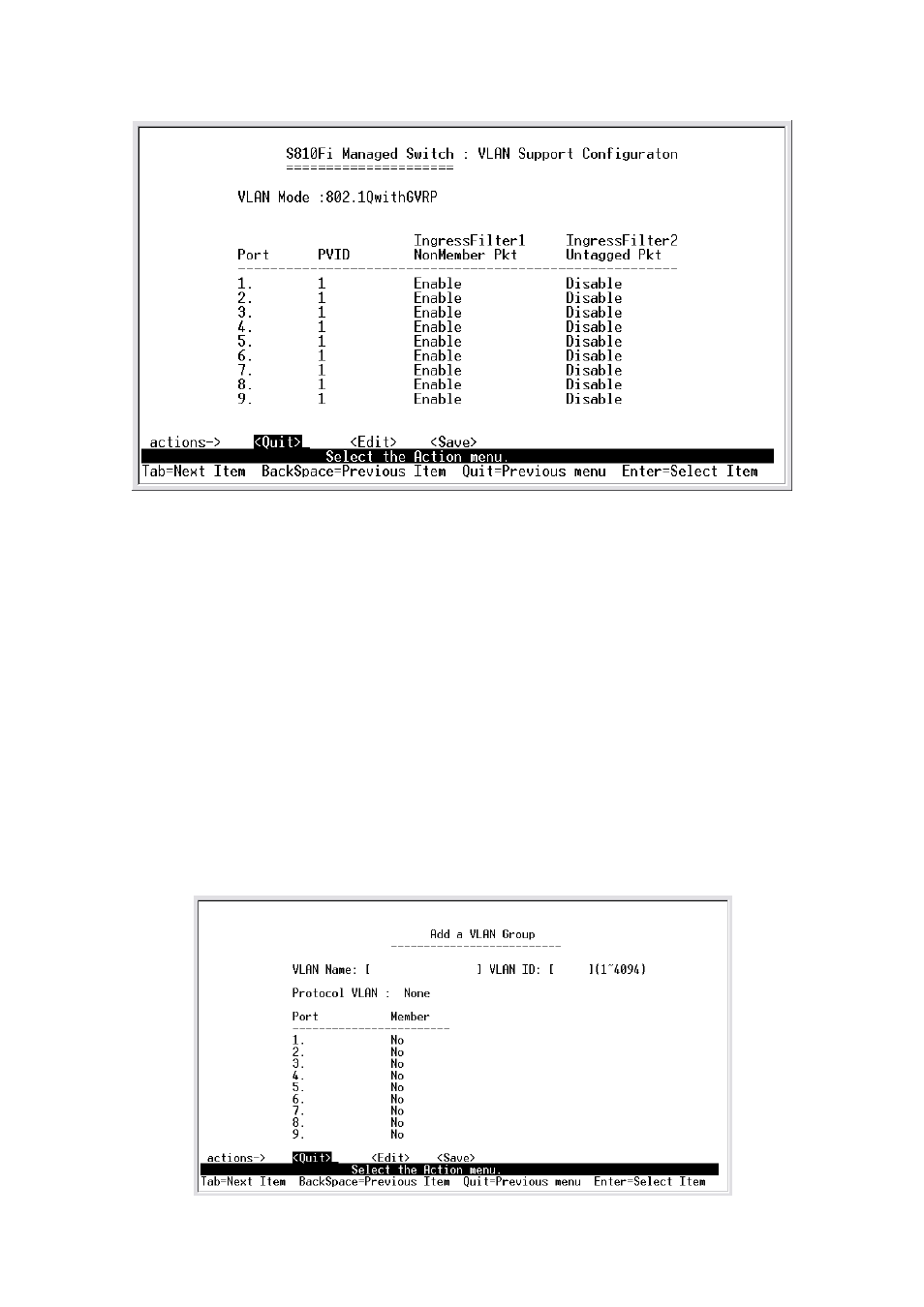 3-4-2. create a vlan group | TRENDnet TE100 S810Fi User Manual | Page 28 / 84