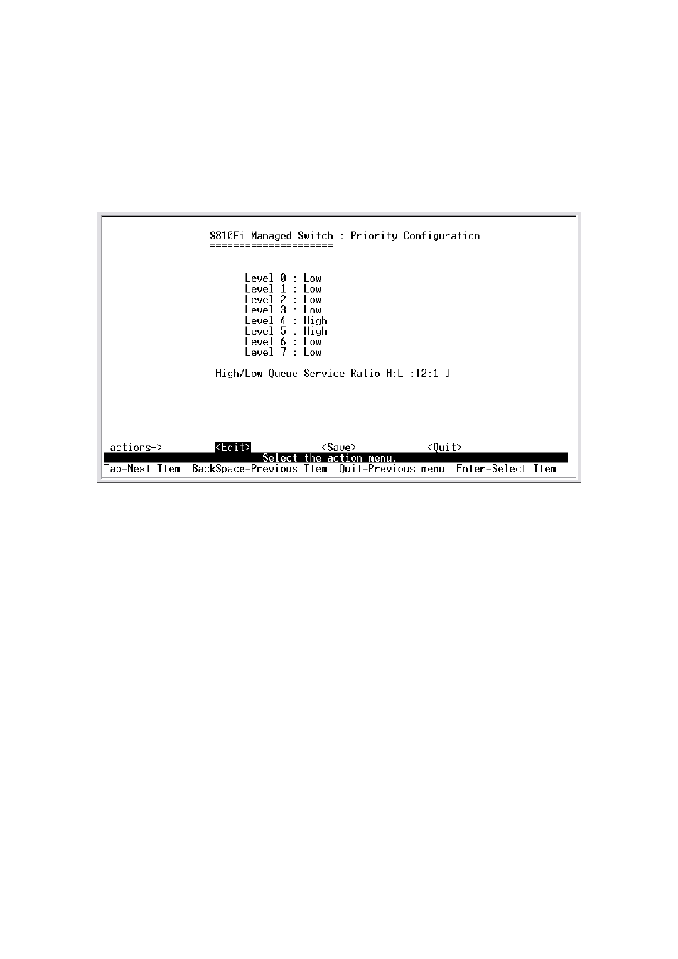 3-5. priority configuration | TRENDnet TE100 S810Fi User Manual | Page 30 / 84