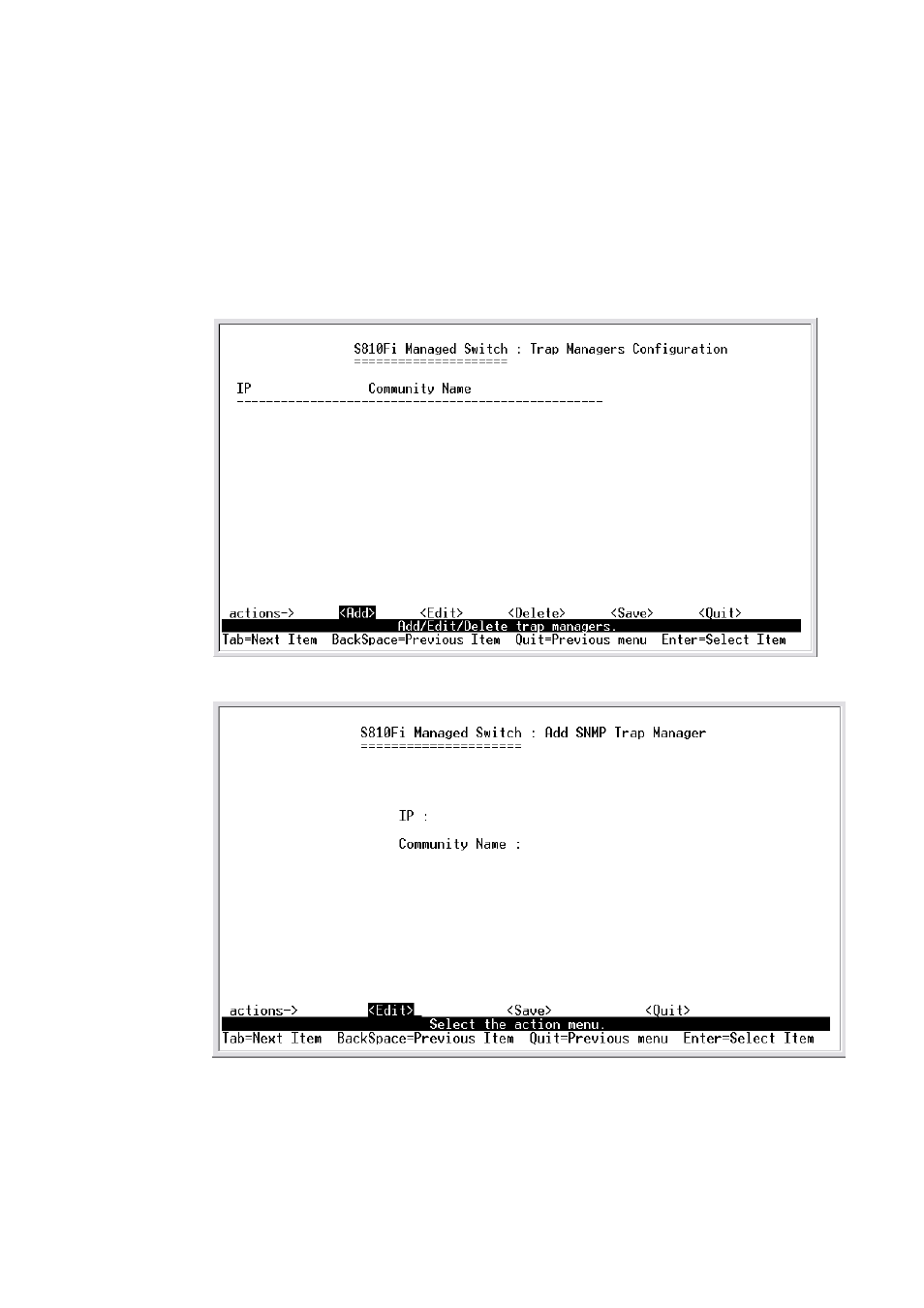 4-2-3.trap managers | TRENDnet TE100 S810Fi User Manual | Page 42 / 84