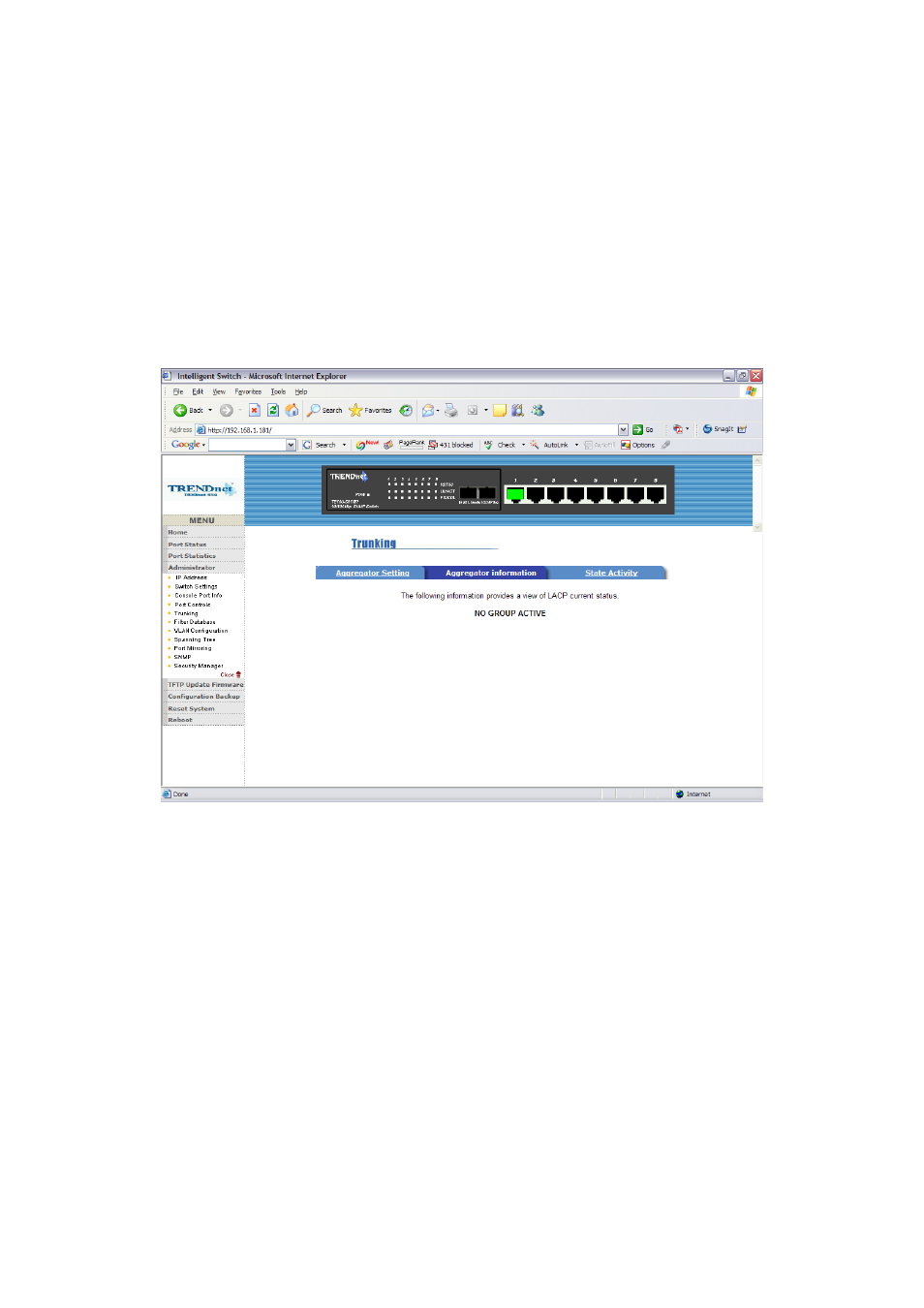 4-5-2. aggregator information, 4-5-3. state activity | TRENDnet TE100 S810Fi User Manual | Page 62 / 84