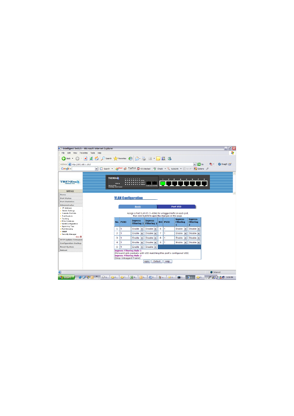 4-7-2. port vid | TRENDnet TE100 S810Fi User Manual | Page 69 / 84