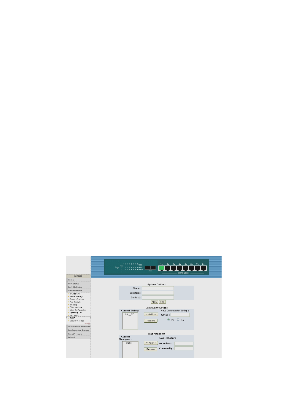 4-10. snmp | TRENDnet TE100 S810Fi User Manual | Page 73 / 84