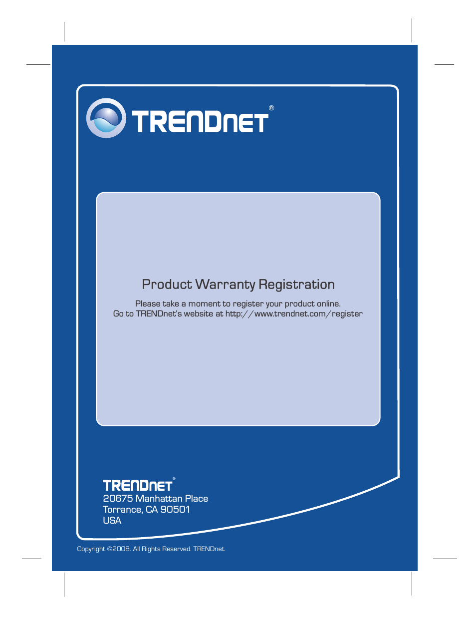 Product warranty registration | TRENDnet TEW-652BRP User Manual | Page 12 / 12