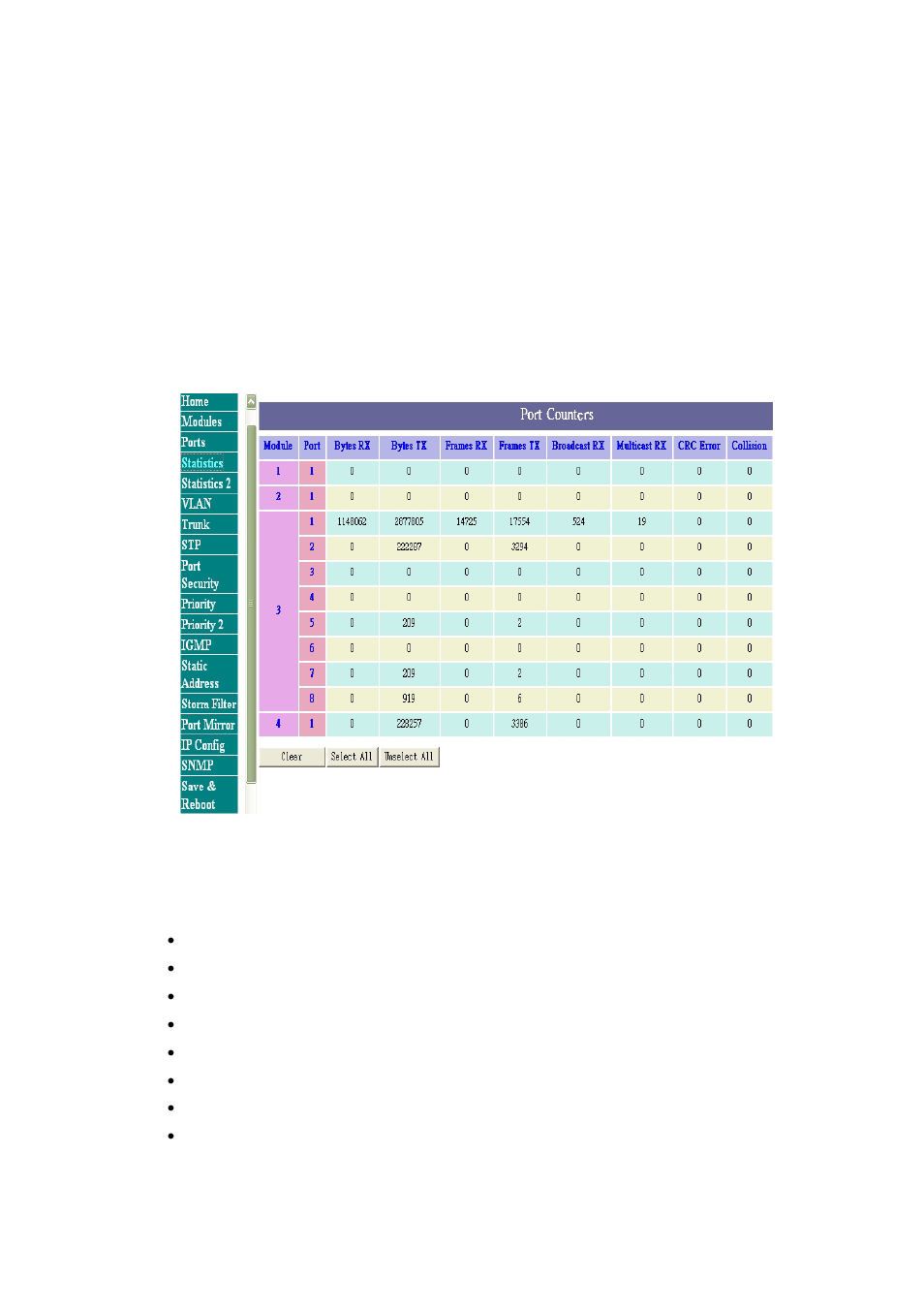 Statistics | TRENDnet TEG-S4000I User Manual | Page 37 / 71