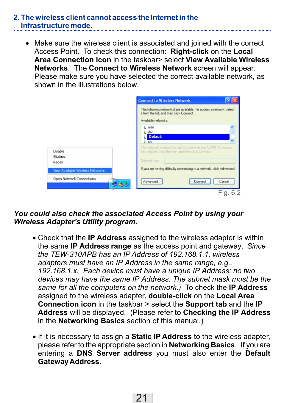 TRENDnet TEW-310APB User Manual | Page 21 / 46