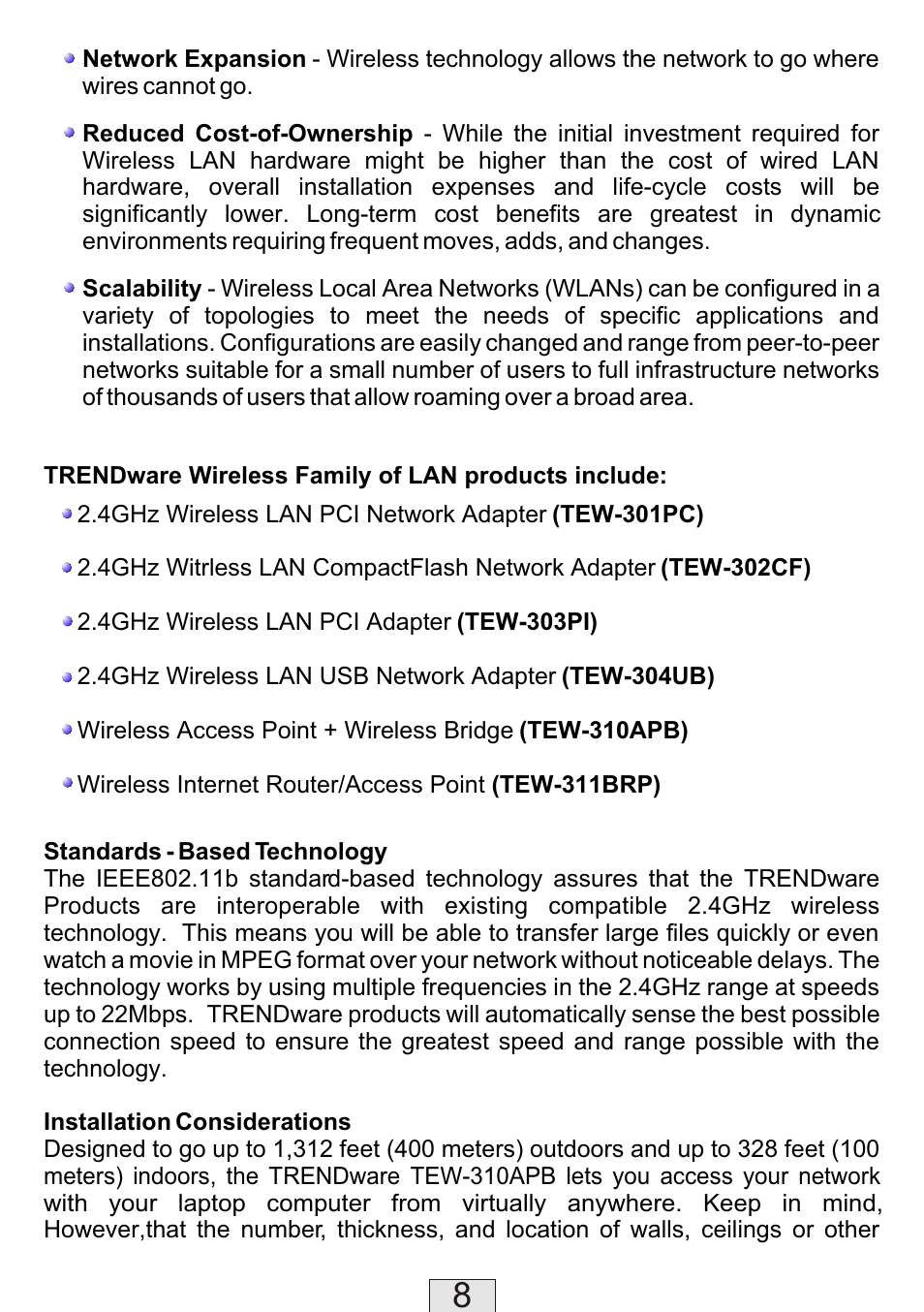 TRENDnet TEW-310APB User Manual | Page 8 / 46