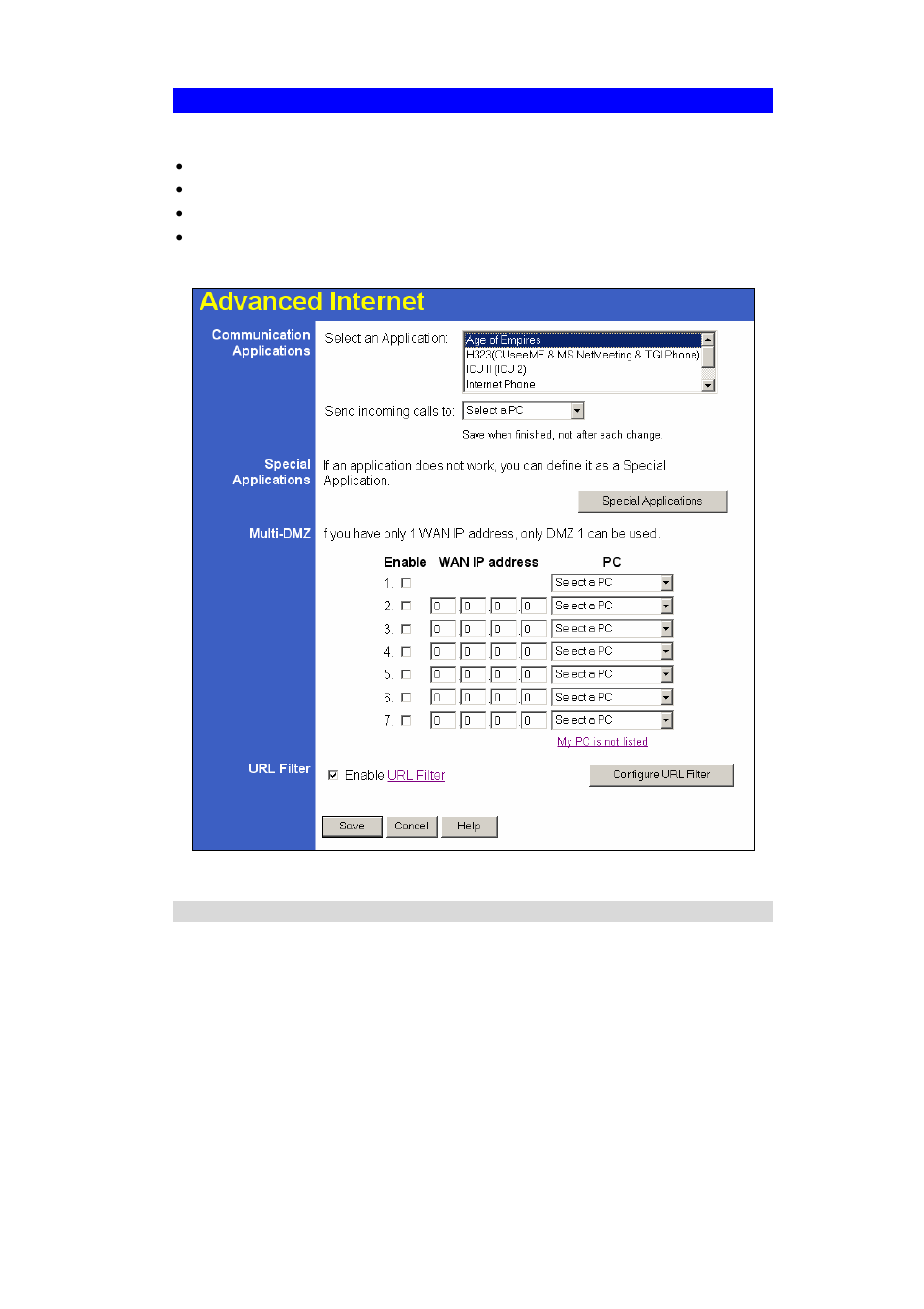 Advanced internet screen | TRENDnet TW100-BRF114U User Manual | Page 60 / 99