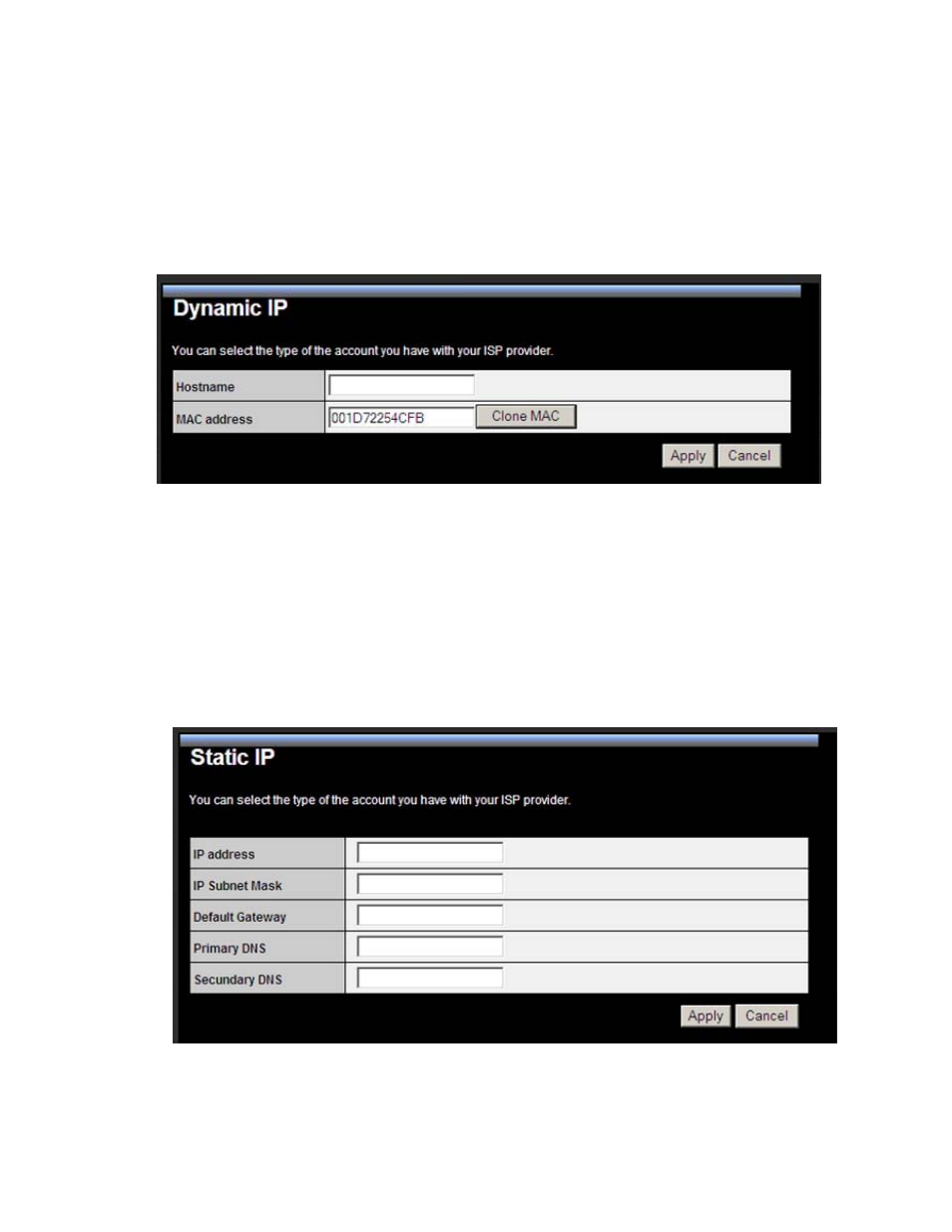 Dynamic ip, Static ip | TRENDnet TEW-671BR User Manual | Page 17 / 54