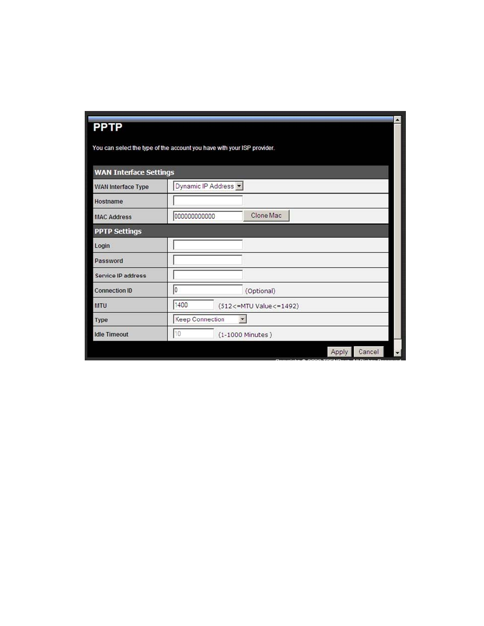 Pptp | TRENDnet TEW-671BR User Manual | Page 19 / 54