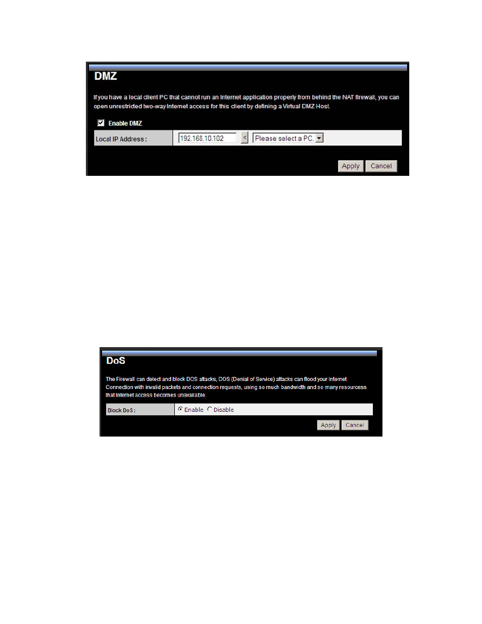 Denial of service (dos) | TRENDnet TEW-671BR User Manual | Page 33 / 54