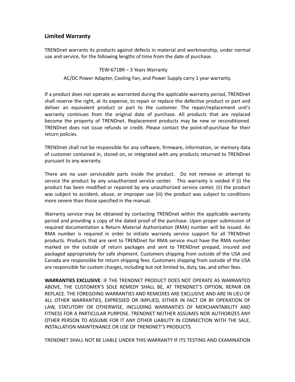 TRENDnet TEW-671BR User Manual | Page 52 / 54
