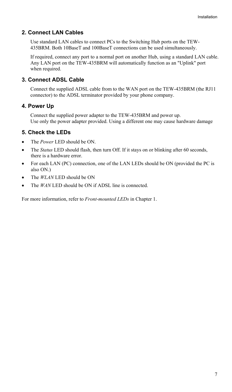 TRENDnet TEW-435BRM User Manual | Page 10 / 81