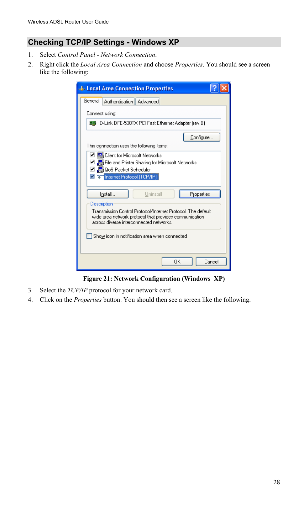 Checking tcp/ip settings - windows xp | TRENDnet TEW-435BRM User Manual | Page 31 / 81