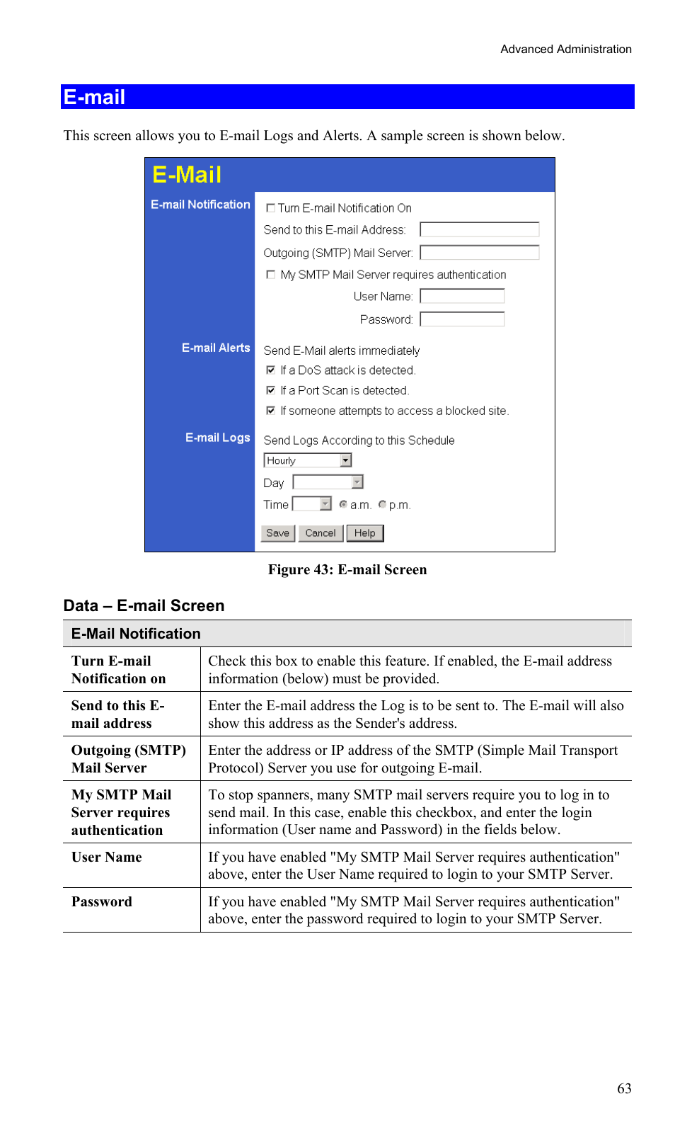 E-mail | TRENDnet TEW-435BRM User Manual | Page 66 / 81