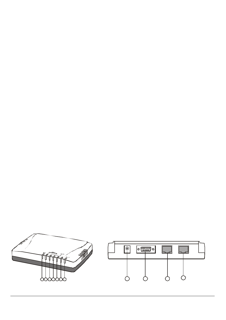 Features, Parts names and functions | TRENDnet Cable Modem/xDSL TW100-W1CA User Manual | Page 6 / 49