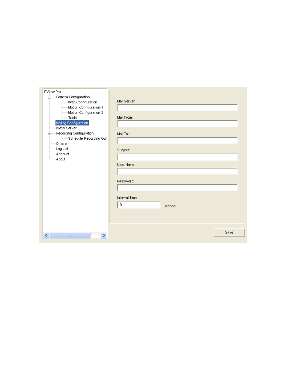 Mailing configuration | TRENDnet TV-IP100-N User Manual | Page 87 / 127