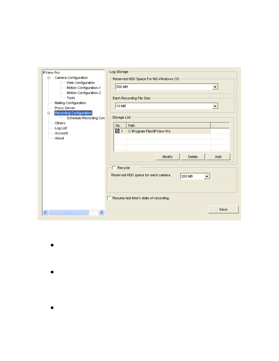 Recording configuration | TRENDnet TV-IP100-N User Manual | Page 89 / 127