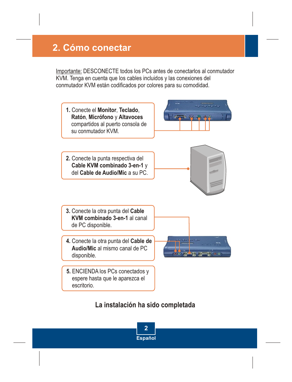 Cómo conectar | TRENDnet ROUTER TK-408K User Manual | Page 4 / 11