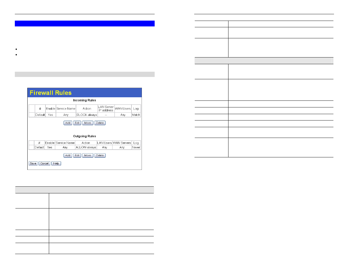 Firewall rules | TRENDnet TW100-BRM504 User Manual | Page 25 / 46