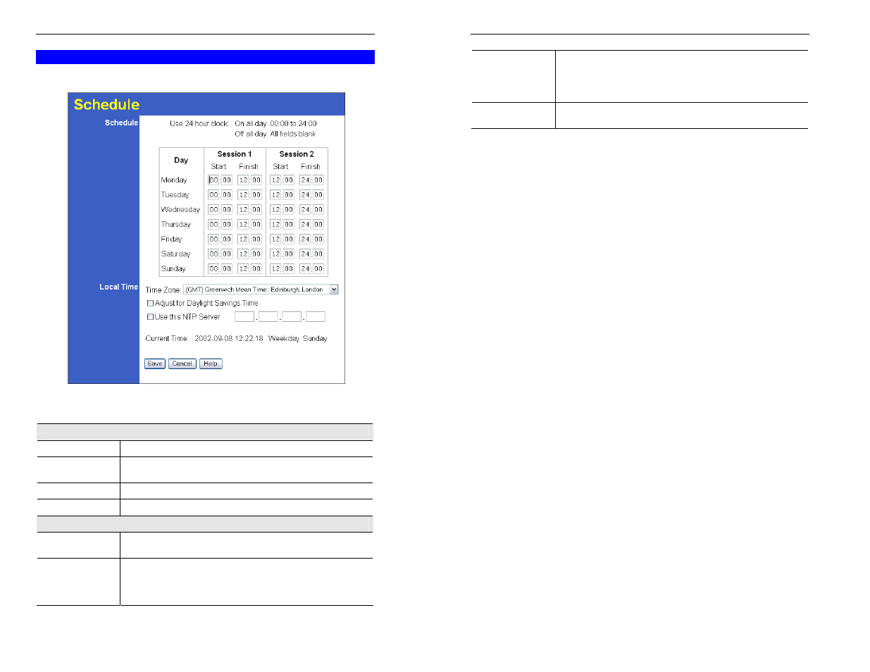 Schedule | TRENDnet TW100-BRM504 User Manual | Page 29 / 46