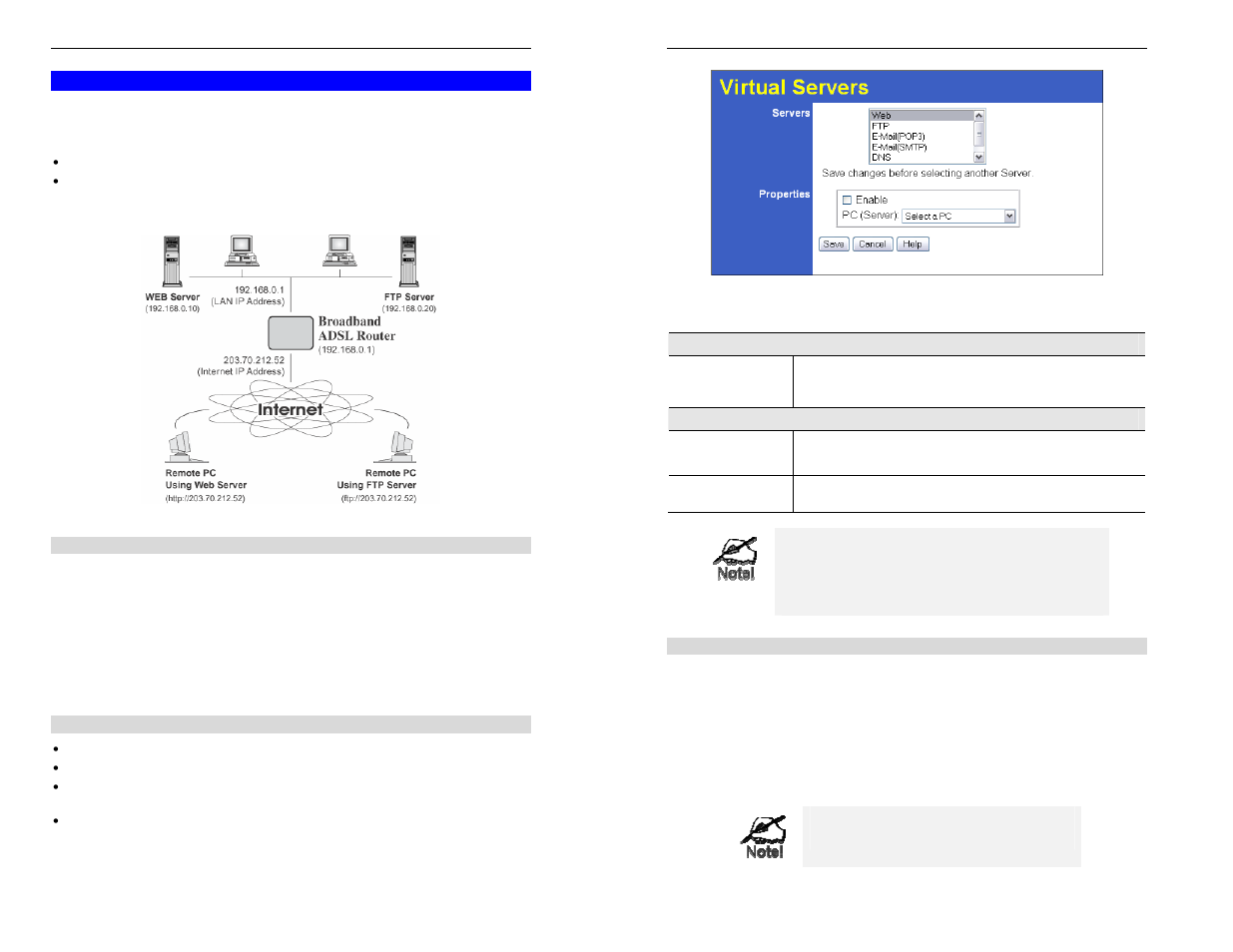 Virtual servers | TRENDnet TW100-BRM504 User Manual | Page 30 / 46