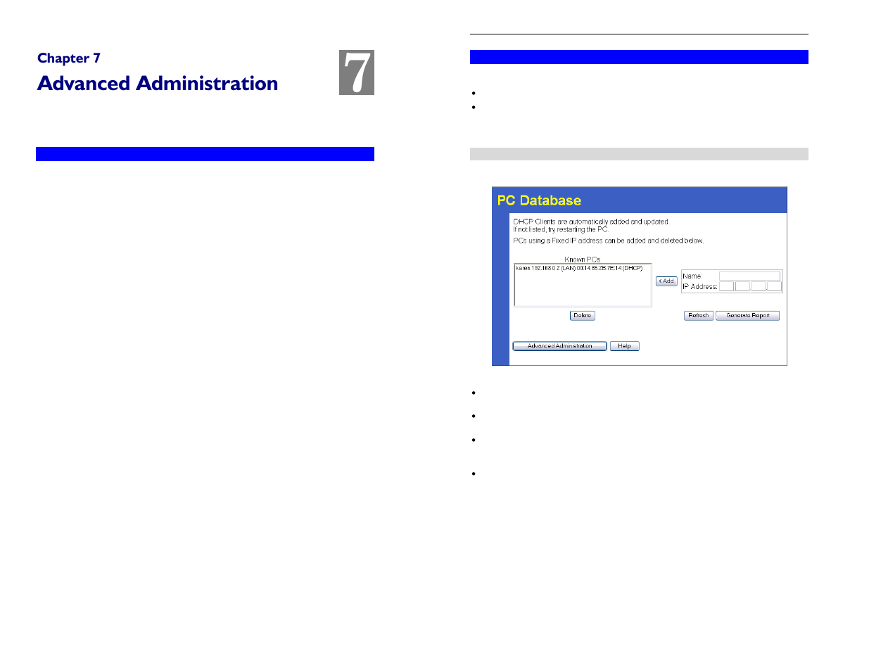 Advanced administration, Chapter 7 | TRENDnet TW100-BRM504 User Manual | Page 31 / 46