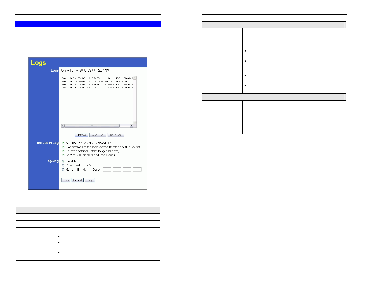 Logs | TRENDnet TW100-BRM504 User Manual | Page 34 / 46