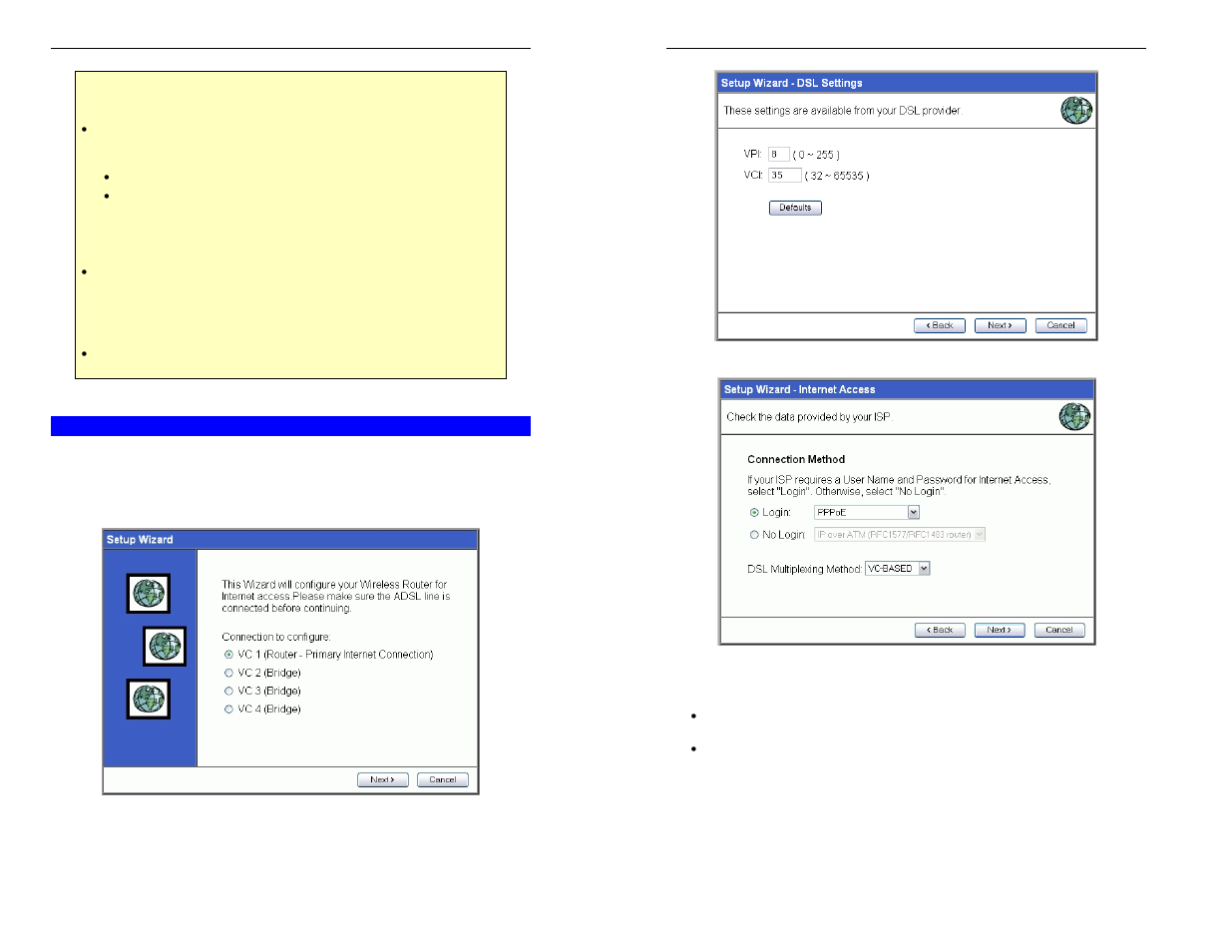 Setup wizard | TRENDnet TW100-BRM504 User Manual | Page 8 / 46