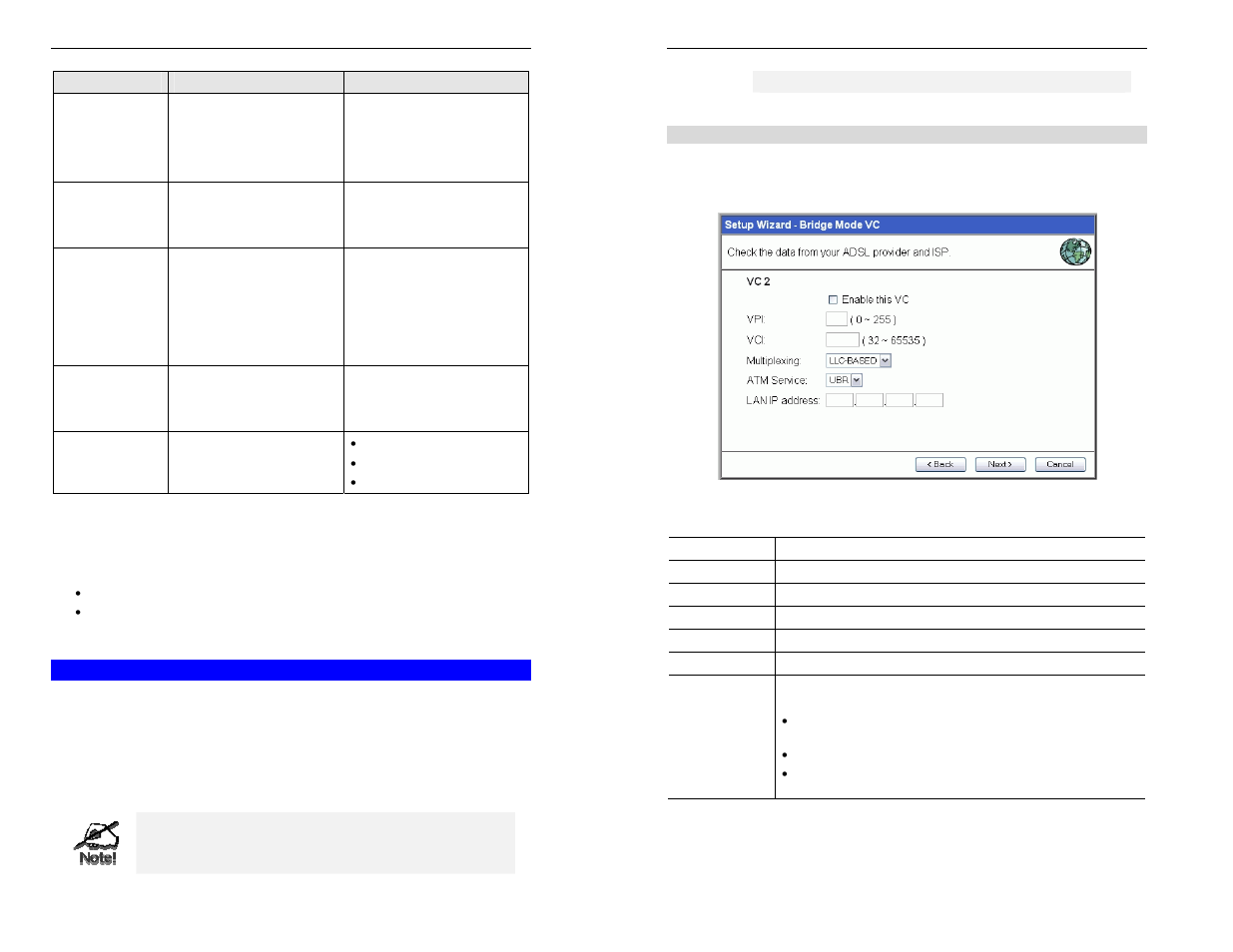 Configuring vc2, vc3 and vc4 | TRENDnet TW100-BRM504 User Manual | Page 9 / 46
