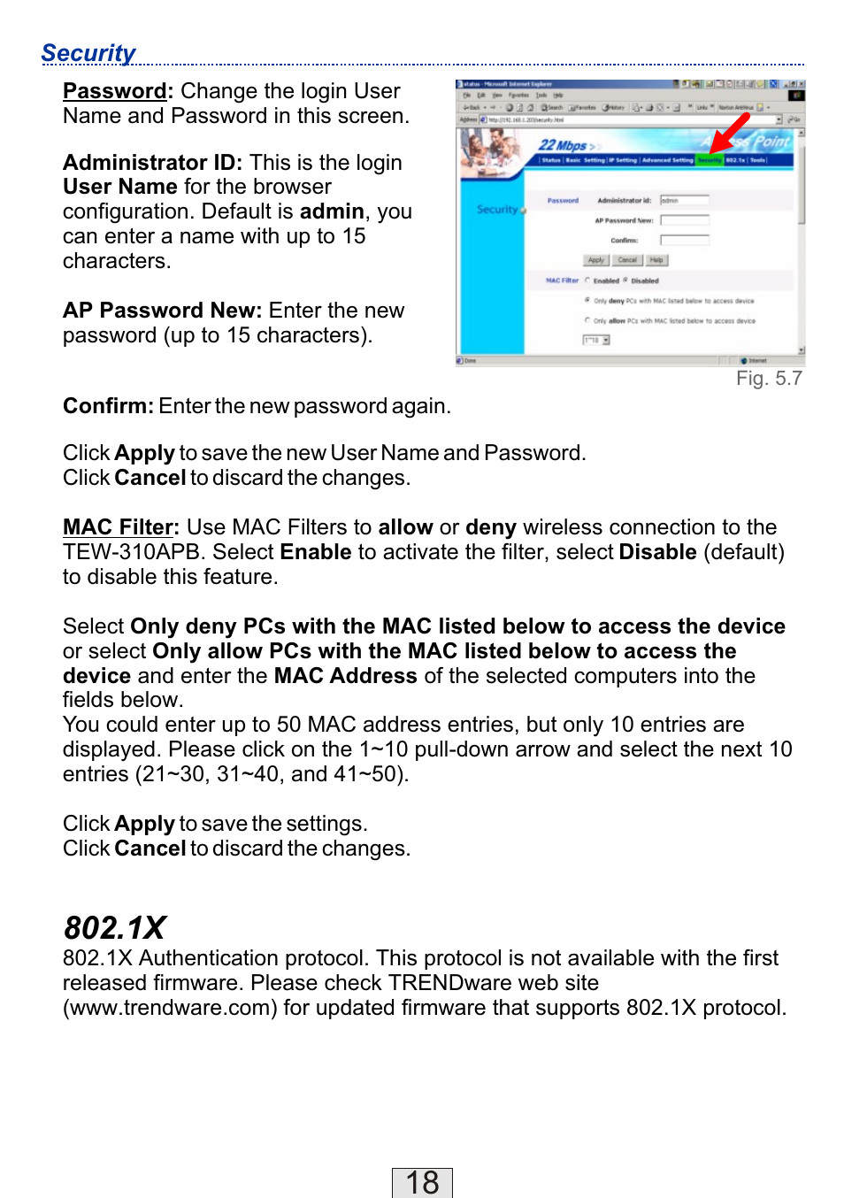 TRENDnet TEW-310APBX User Manual | Page 19 / 47
