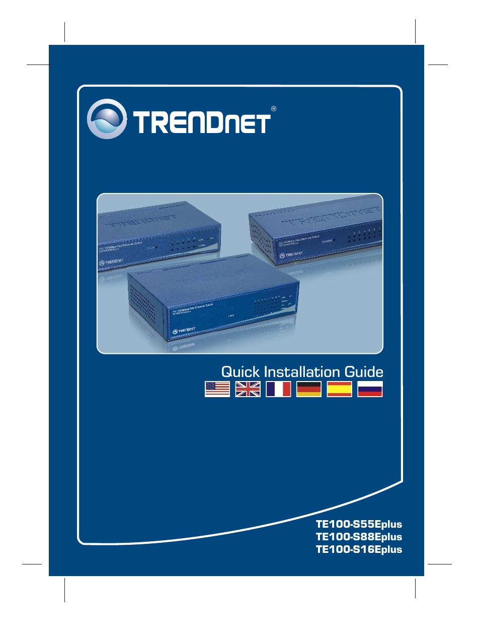 TRENDnet TE100 S55Eplus User Manual | 10 pages
