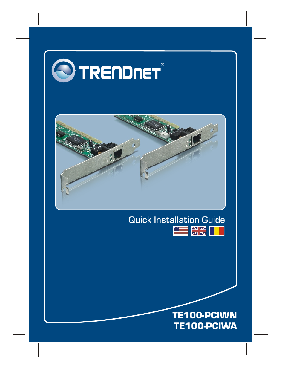 TRENDnet TE100 PCIWA User Manual | 8 pages