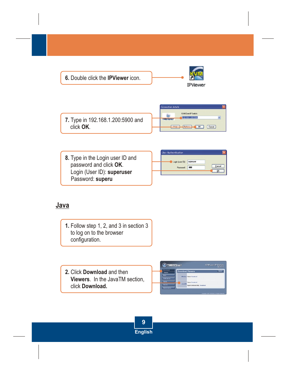 Java | TRENDnet TK-IP101 User Manual | Page 11 / 17
