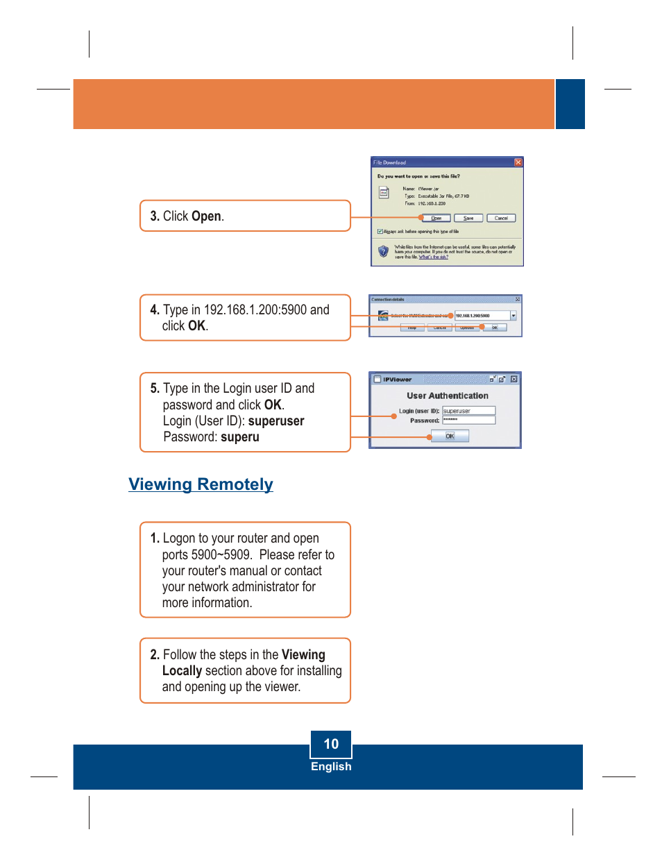 Viewing remotely | TRENDnet TK-IP101 User Manual | Page 12 / 17