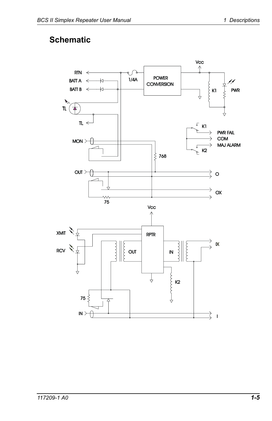 Schematic | Telect BCS II User Manual | Page 9 / 24