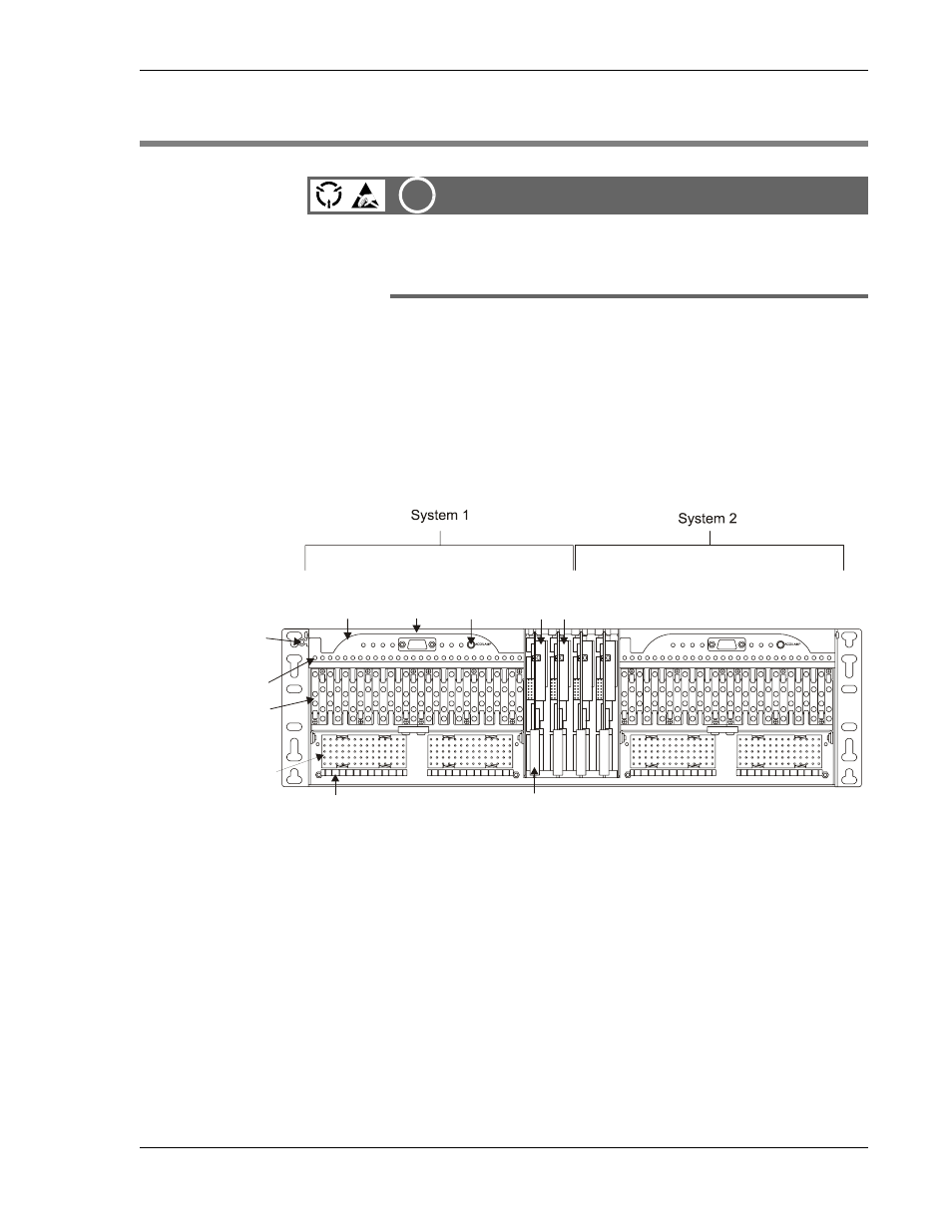 Main assemblies, Front panel, Front panel definitions | Ssemblies, Alert, Front view (shown without doors), Led panel | Telect MIX 56 User Manual | Page 13 / 124