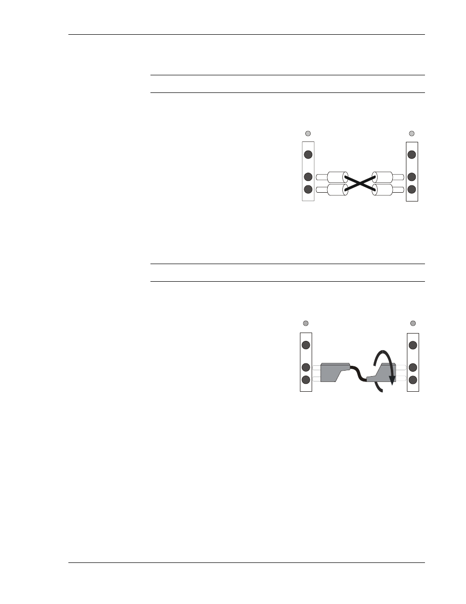 To patch with two single patch cords, To patch with a dual patch cord, Monitoring signals | Telect MIX 56 User Manual | Page 45 / 124
