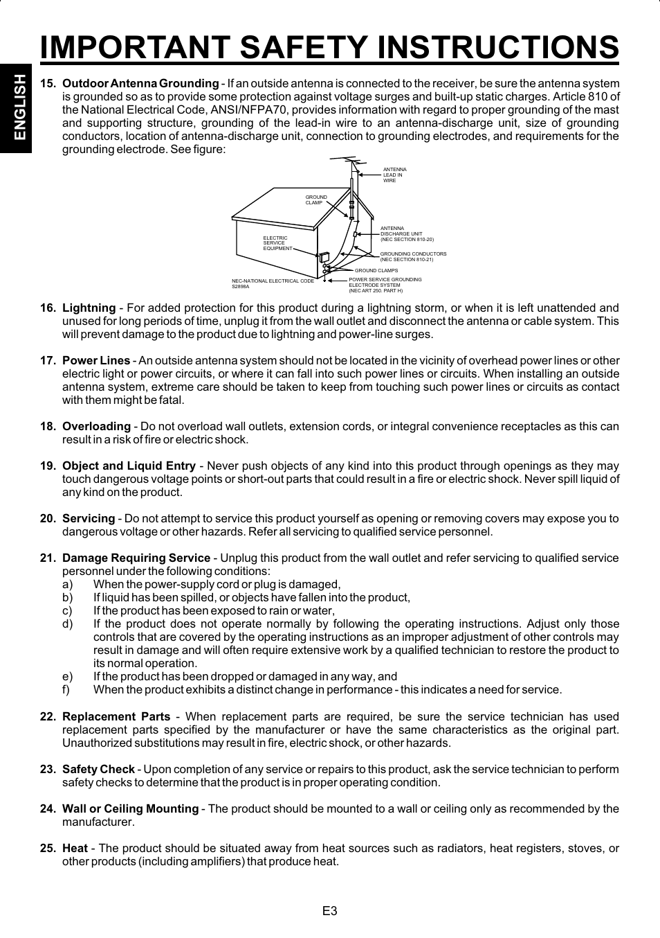 Important safety instructions, En g l is h | The Singing Machine SMG-158 User Manual | Page 4 / 20