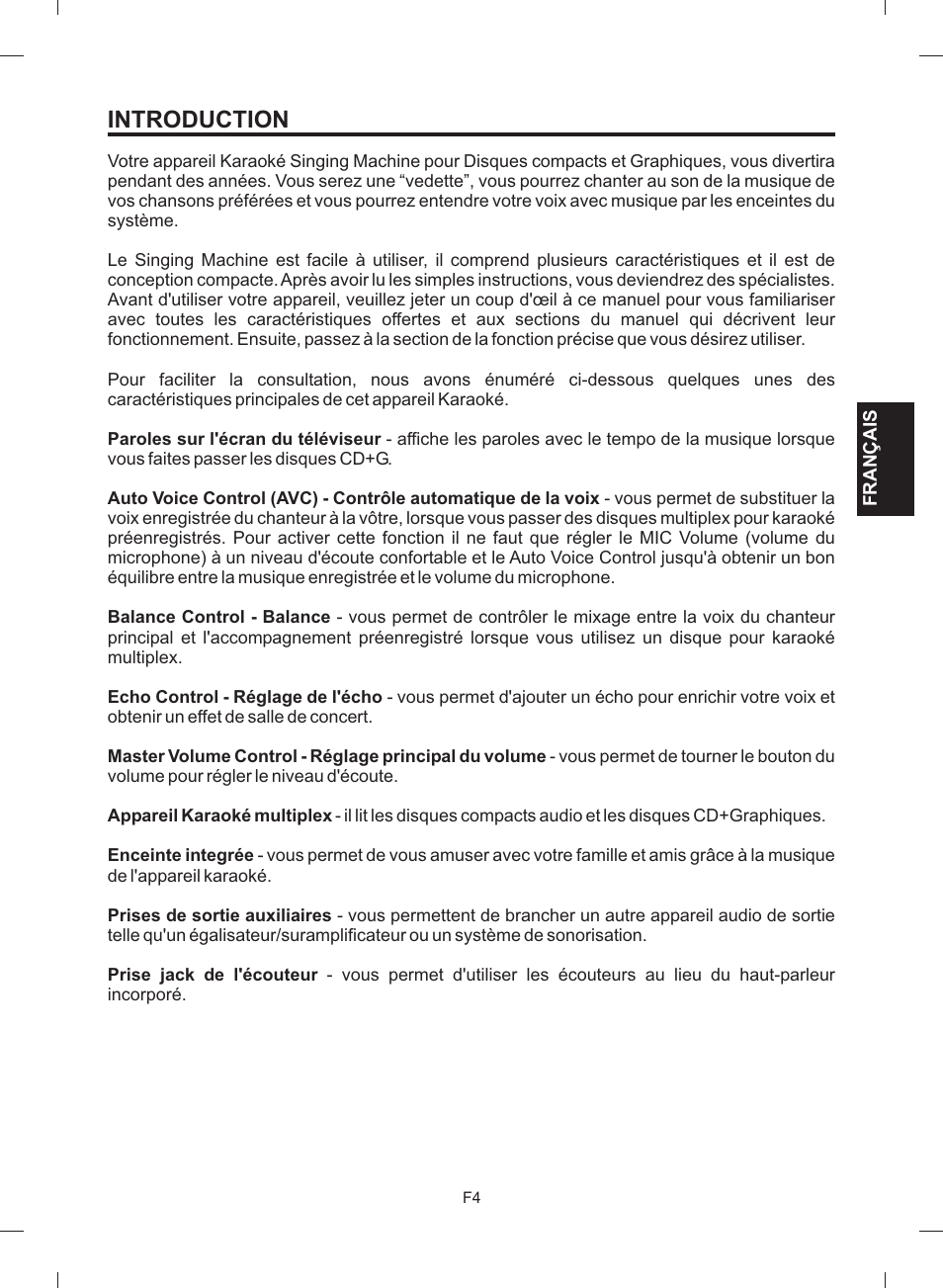 Introduction | The Singing Machine STVG-512 User Manual | Page 41 / 56
