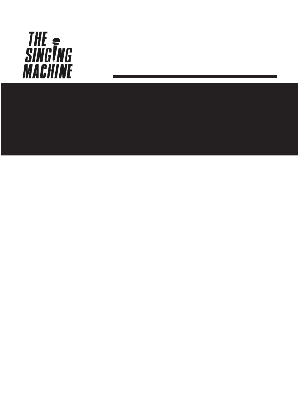 The Singing Machine SMG - 299 User Manual | 22 pages