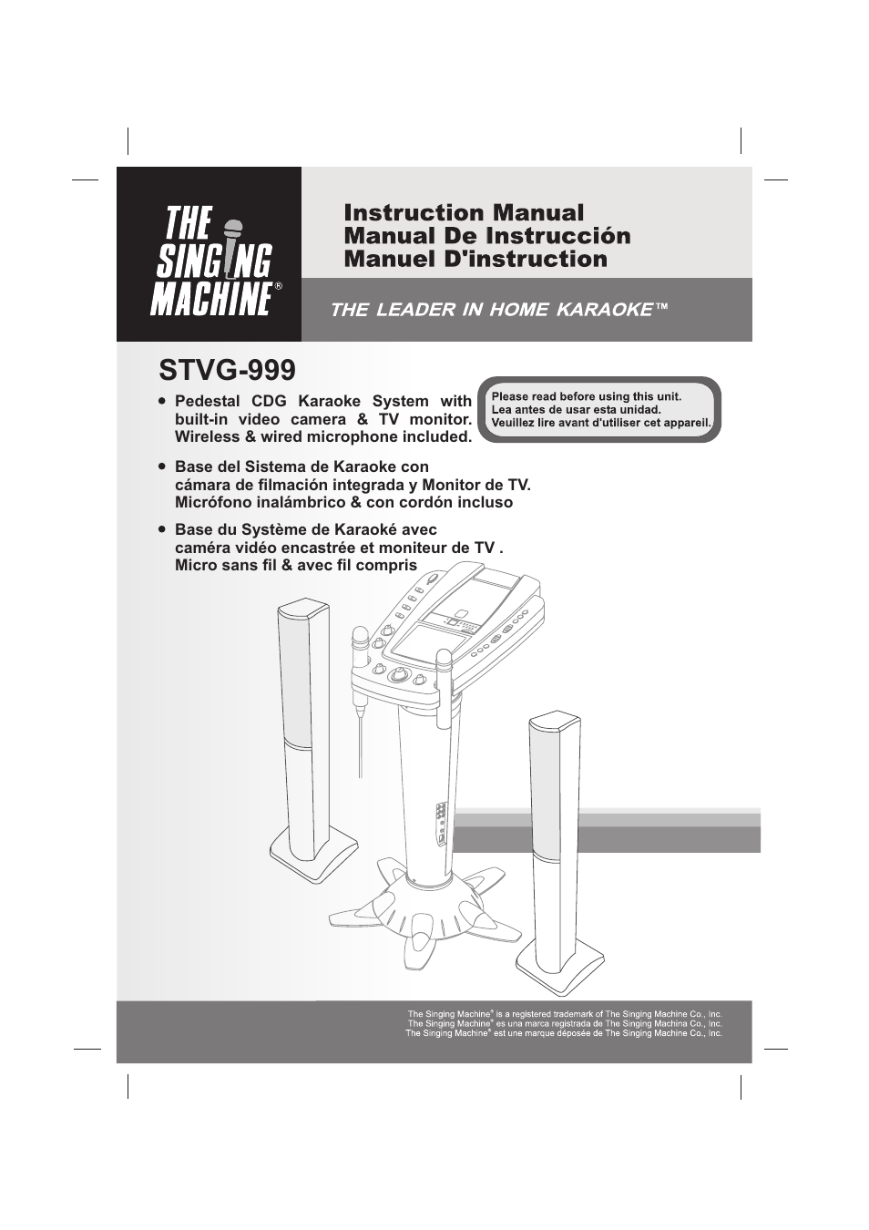 The Singing Machine STVG-999 User Manual | 88 pages