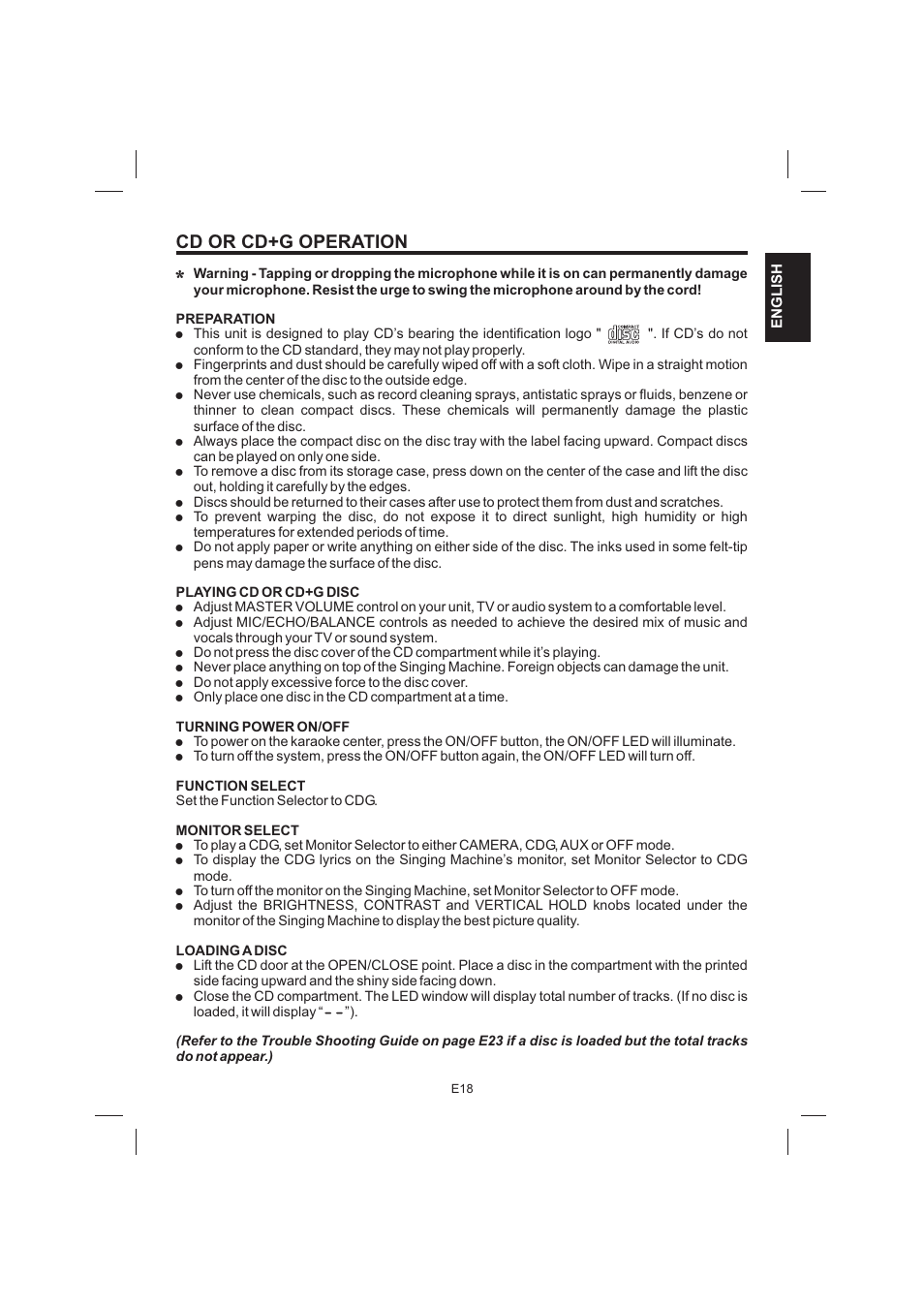 The Singing Machine STVG-999 User Manual | Page 19 / 88