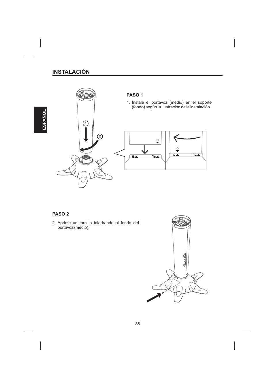 Instalación | The Singing Machine STVG-999 User Manual | Page 34 / 88