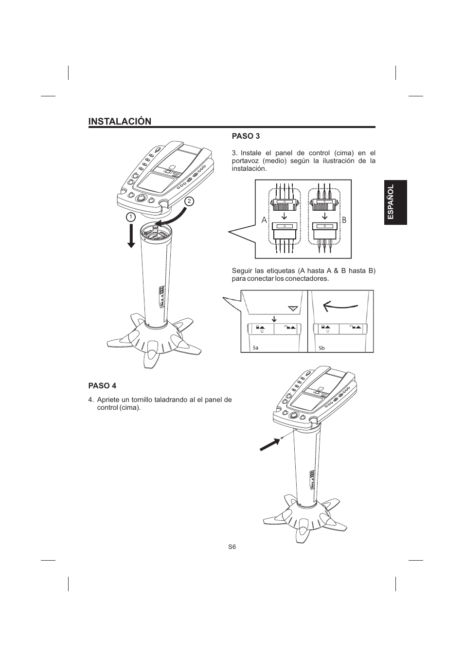 Instalación | The Singing Machine STVG-999 User Manual | Page 35 / 88