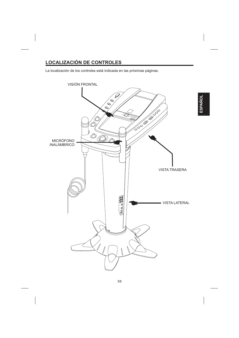 Localización de controles | The Singing Machine STVG-999 User Manual | Page 37 / 88