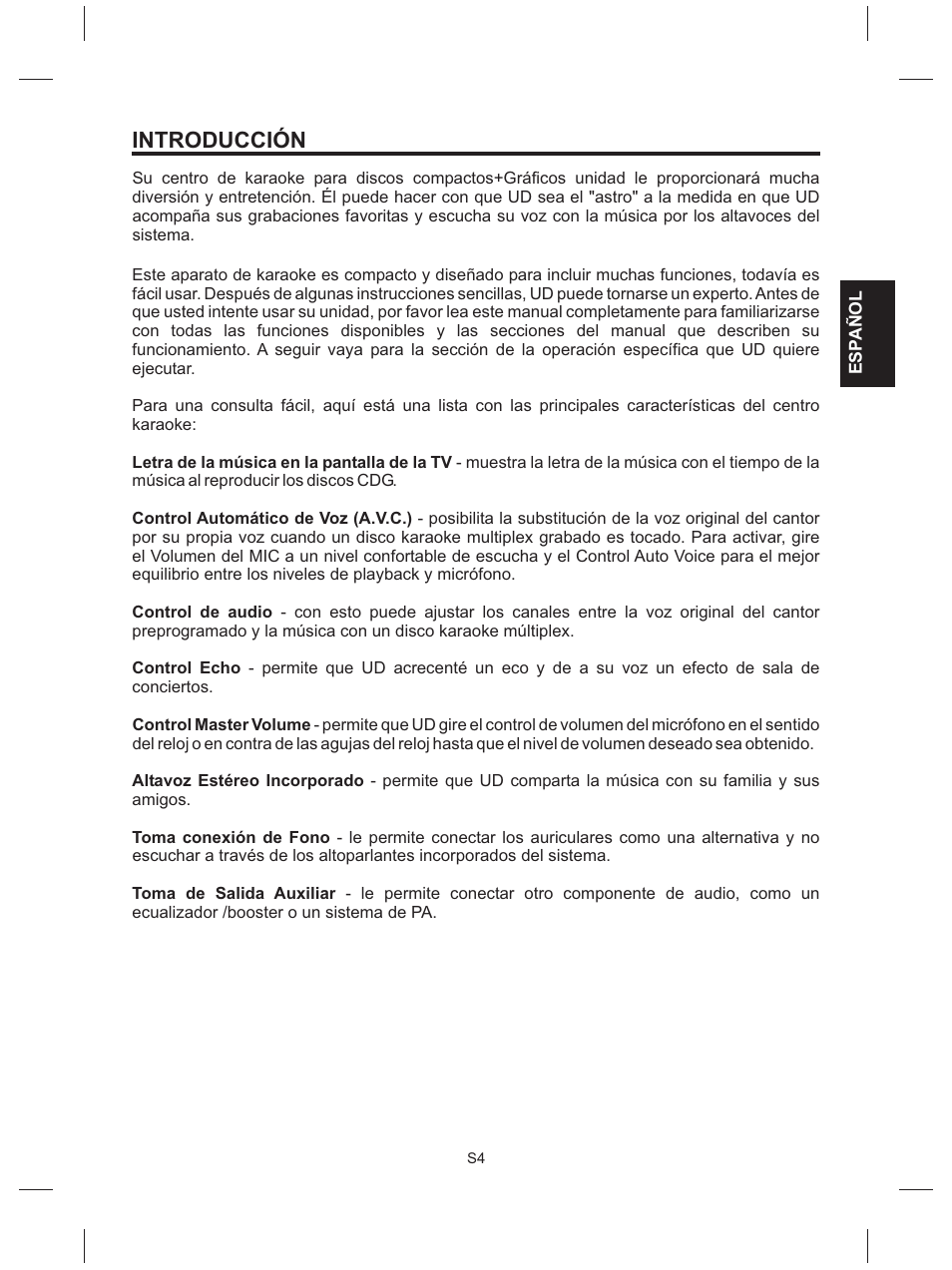 Introducción | The Singing Machine SMG-151 User Manual | Page 23 / 56