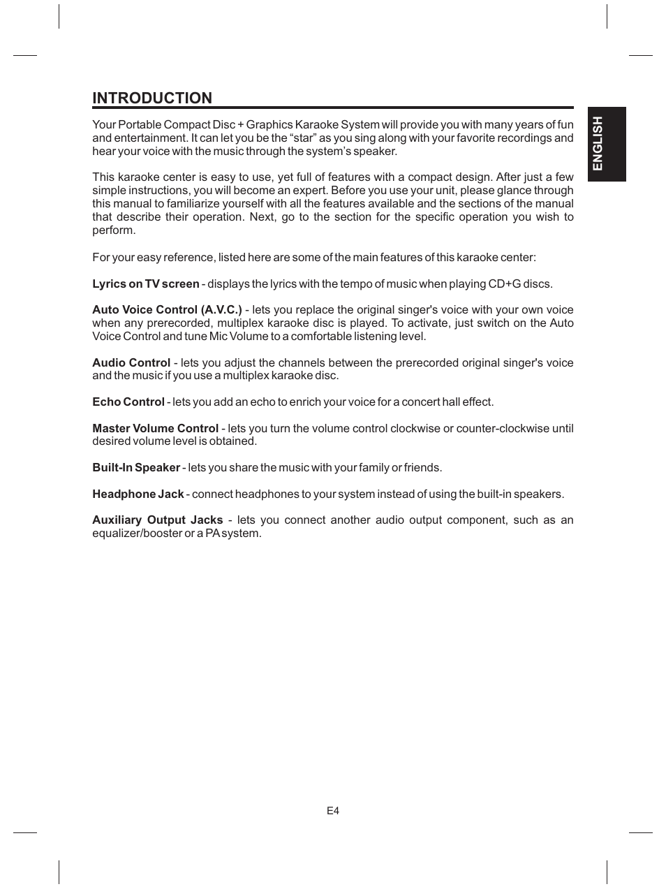 Introduction | The Singing Machine SMG-151 User Manual | Page 5 / 56