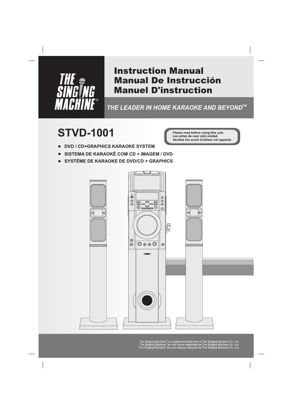 The Singing Machine STVD-1001 User Manual | 100 pages