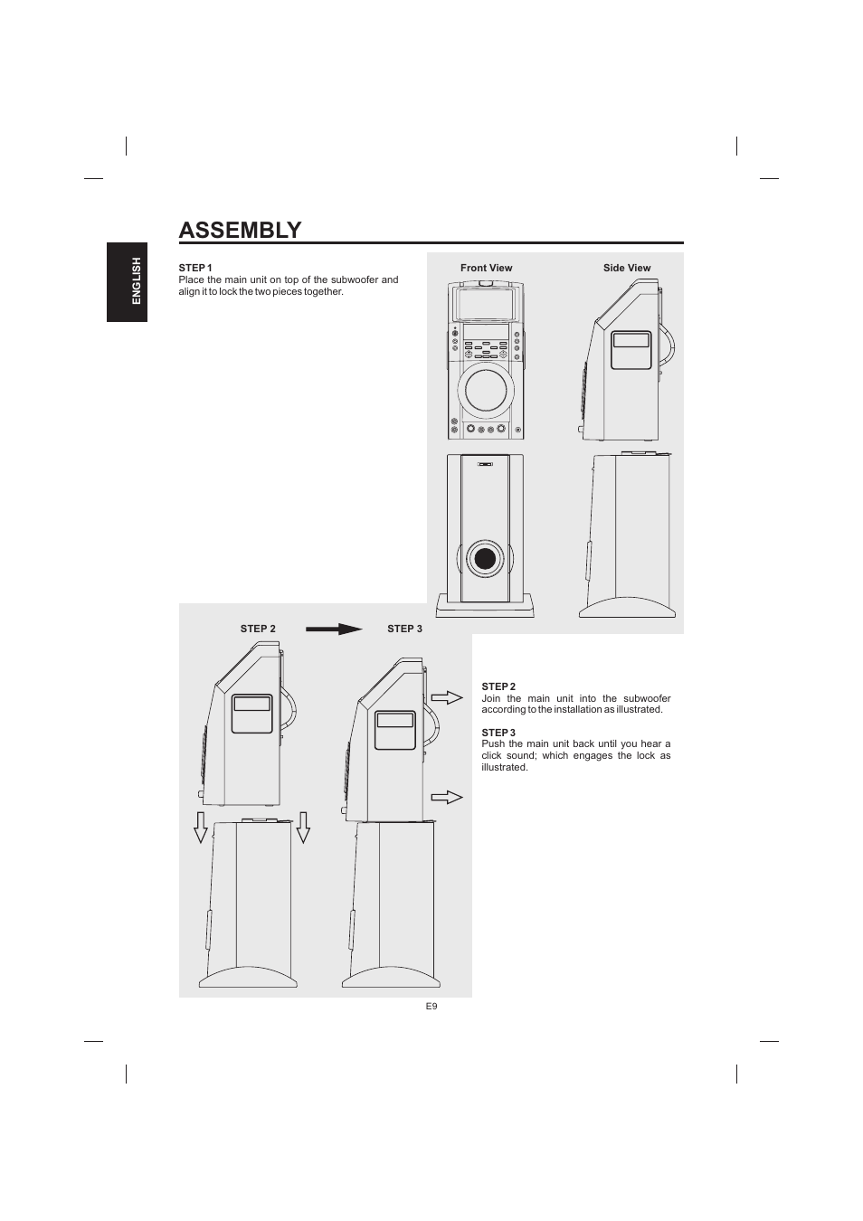 Assembly | The Singing Machine STVD-1001 User Manual | Page 10 / 100